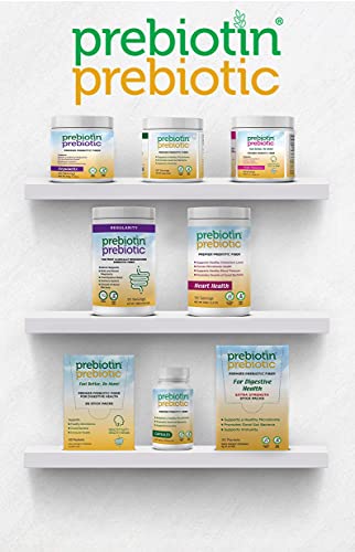 Prebiotin Prebiotic Dietary Supplement Fiber Powder - 4.1 Gram Stick Packs – 30 count - Formulated to Support Digestive Health - Balances Gut Microbiome, Boosts Your Own Probiotics & Enhances Immunity