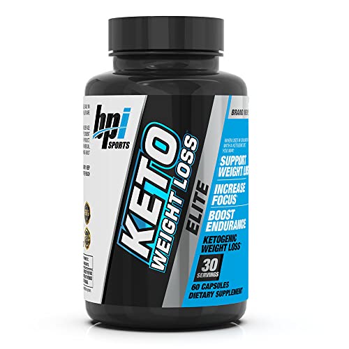 BPI Sports Keto Weight Loss Elite - Burn Fat for Fuel. Control Appetite, Increased Energy, and Mental Focus - Men, Women, 30 Serving