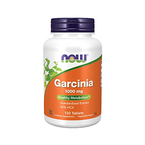 NOW Supplements, Garcinia (Garcinia Cambogia) 1,000 mg, Healthy Metabolism*,Weight Loss, 120 Tablets