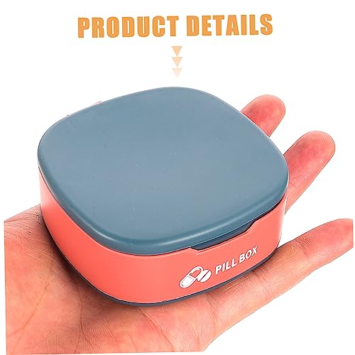 GLEAVI 3pcs Box Pill Box Mini Pill Box Small Pill Box for Purse Travel Size Pill Case Storage Box Pill Holder Vitamin Organizer Pocket Pill Case Supplement Case Pill Organizer Seal Drug