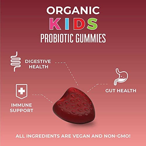 MaryRuth Organics Probiotic | USDA Organic Probiotic Gummies | Probiotic Digestive Support | Immune Support | Digestive & Gut Health Supplement | Vegan | Non-GMO | Gluten Free | 60 Count