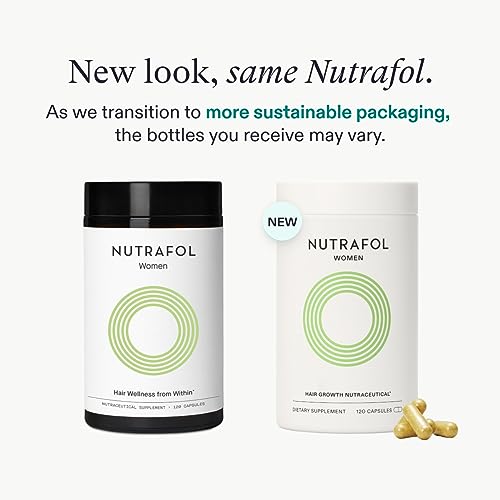 Nutrafol Women's Hair Growth Supplements, Ages 18-44, Clinically Proven for Visibly Thicker and Stronger Hair, Dermatologist Recommended - 1 Month Supply