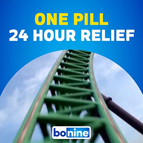 Bonine Non-Drowsy Motion Sickness Relief - 32 Chewable Tablets with Meclizine HCL 25mg - Non Drowsy Medicine for Nausea or Motion Sickness - Cruise Essentials - Raspberry Flavor