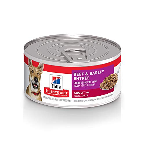 Hill's Science Diet Wet Dog Food, Adult, Beef & Barley Recipe, 5.8 oz Cans, 24-Pack