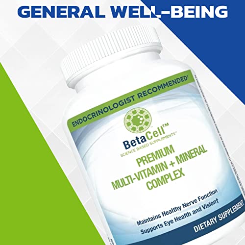 BETACELL Multivitamin Mineral Complex - Multivitamin for Men and Women - Vitamin Supplements - Pure Encapsulations Multivitamin - Vitamin and Health Supplement - Eye Vitamins - 90 Capsules