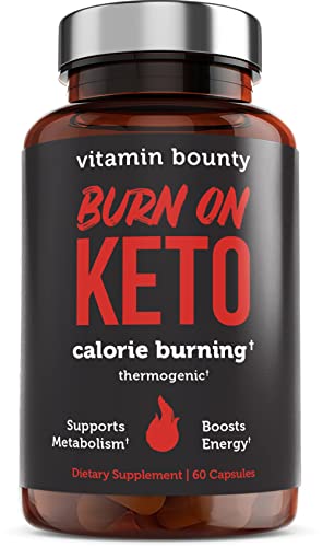 Vitamin Bounty Keto Multivitamin - Keto Vitamins, Keto Multivitamin Women and Men, Electrolytes with Vitamin C, Magnesium, Collagen, Potassium, MCT, Energy Support (Burn On Keto)