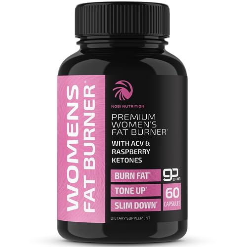 Fat Burners For Women | Weight Loss Pills for Women Belly Fat | Raspberry Ketones | Appetite Suppressant & Metabolism Booster | Back Fat Reducer & Bloating Relief | Diet Pills for Fast Result 60 Ct