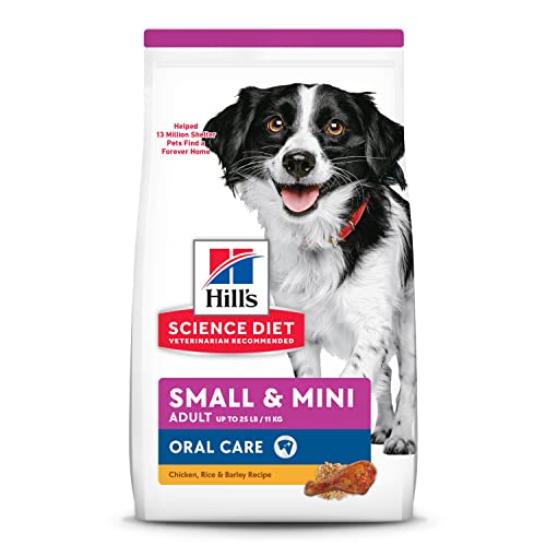 Hill's Science Diet Adult Oral Care Small & Mini Chicken Recipe Dry Dog Food, 12.5 lb. Bag