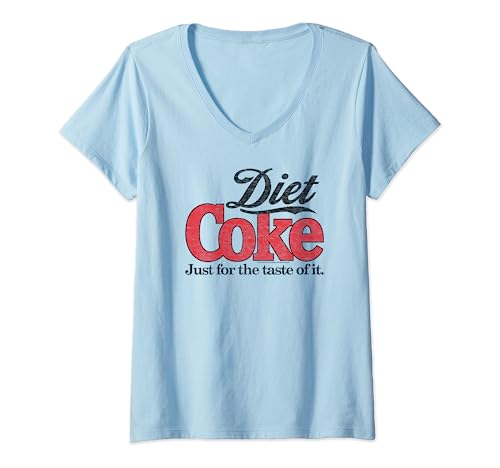 Coca-Cola - Diet Coke Retro Logo V-Neck T-Shirt