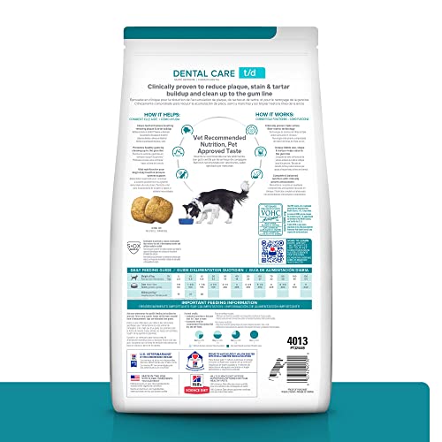 Hill's Prescription Diet t/d Dental Care Chicken Flavor Dry Dog Food, Veterinary Diet, 5 lb. Bag