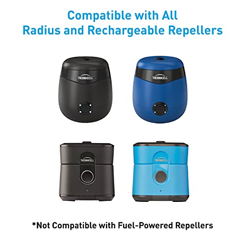 Thermacell Rechargeable Mosquito Repeller Refills; Advanced Repellent Formula Provides 20’ Protection Zone; Compatible with Thermacell E-Series & Radius Only; No DEET, Spray or Flame