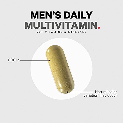 Codeage Men’s Daily Multivitamin Supplement, 25+ Vitamins & Minerals For Adults, Organic Whole Foods Vitamins For Men, Vitamin A, B Vitamins, Vitamin C, D, E, K, Probiotic, Zinc, Omega-3, 120 Capsules