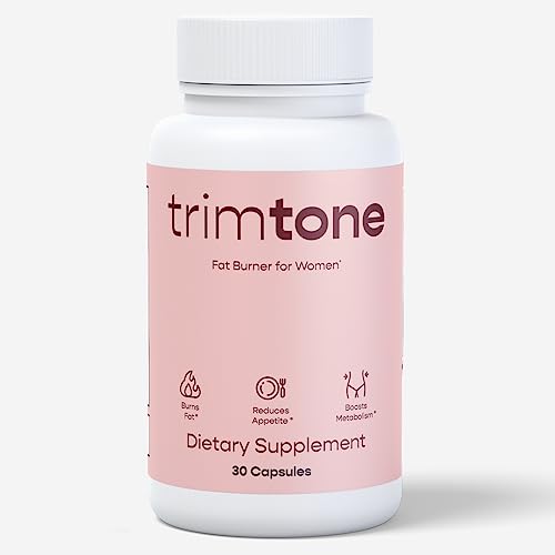 Trimtone Pills, 100% Natural Weight Management Formula for Women, Mood & Energy Boosting Complex - 30 Capsules - 1 Month Supply