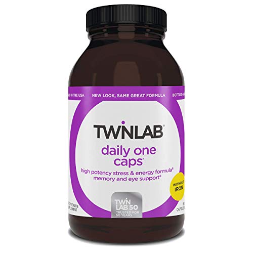 Twinlab Daily One Caps Without Iron - Nutritional Supplement with Zinc, B Vitamins, Magnesium, and More - 180 Capsules