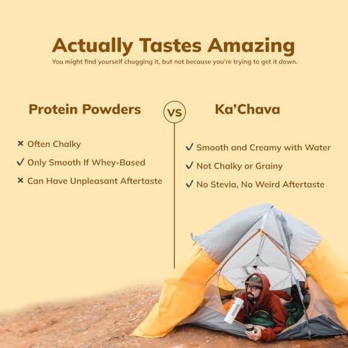 Ka’Chava All-In-One Nutrition Shake Blend, Chai, 85+ Superfoods, Nutrients & Plant-Based Ingredients, 26g Vitamins and Minerals, 25g Plant-Based Protein, 2lb