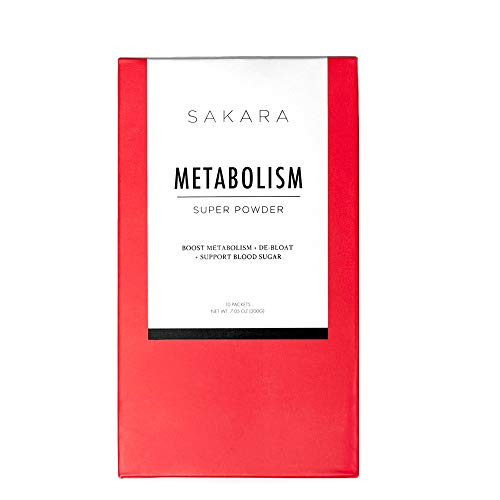 SAKARA Metabolism Powder (10 Servings) | Reduces Bloating, Helps Sugar Craving, Boosts Energy w/Clean Ingredients | Rich Dark Chocolate Flavor from Organic Raw Cacao | GF, DF & No Added Sugar