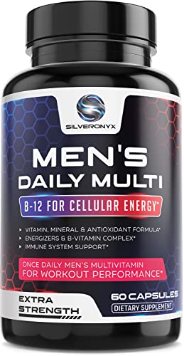 Multivitamin for Men - Men's Daily Multi Vitamins A, C, D, E, B, Lycopene, Zinc, Calcium & More - Energy, Immune & Overall Health Support for Him - Adult Vitamin Multivitamins Supplement - 60 Capsules