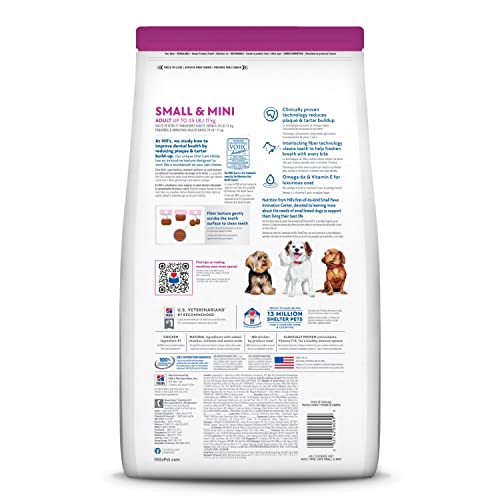 Hill's Science Diet Adult Oral Care Small & Mini Chicken Recipe Dry Dog Food, 12.5 lb. Bag