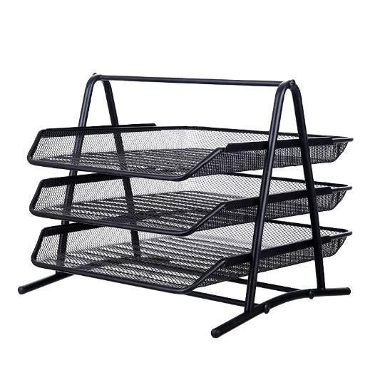 Multi-Layer Iron Mesh Office Organizer