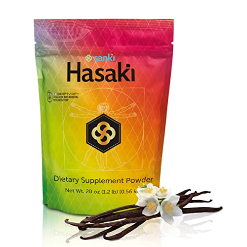 Sanki Global Vanilla Hasaki Dietary Supplements Powder is a Japanese-Origin Product for Protecting Gut Health and Nutrition. Net Weight 20 Ounces (1.2 pounds), 0.49 Ounces of Protein per dose