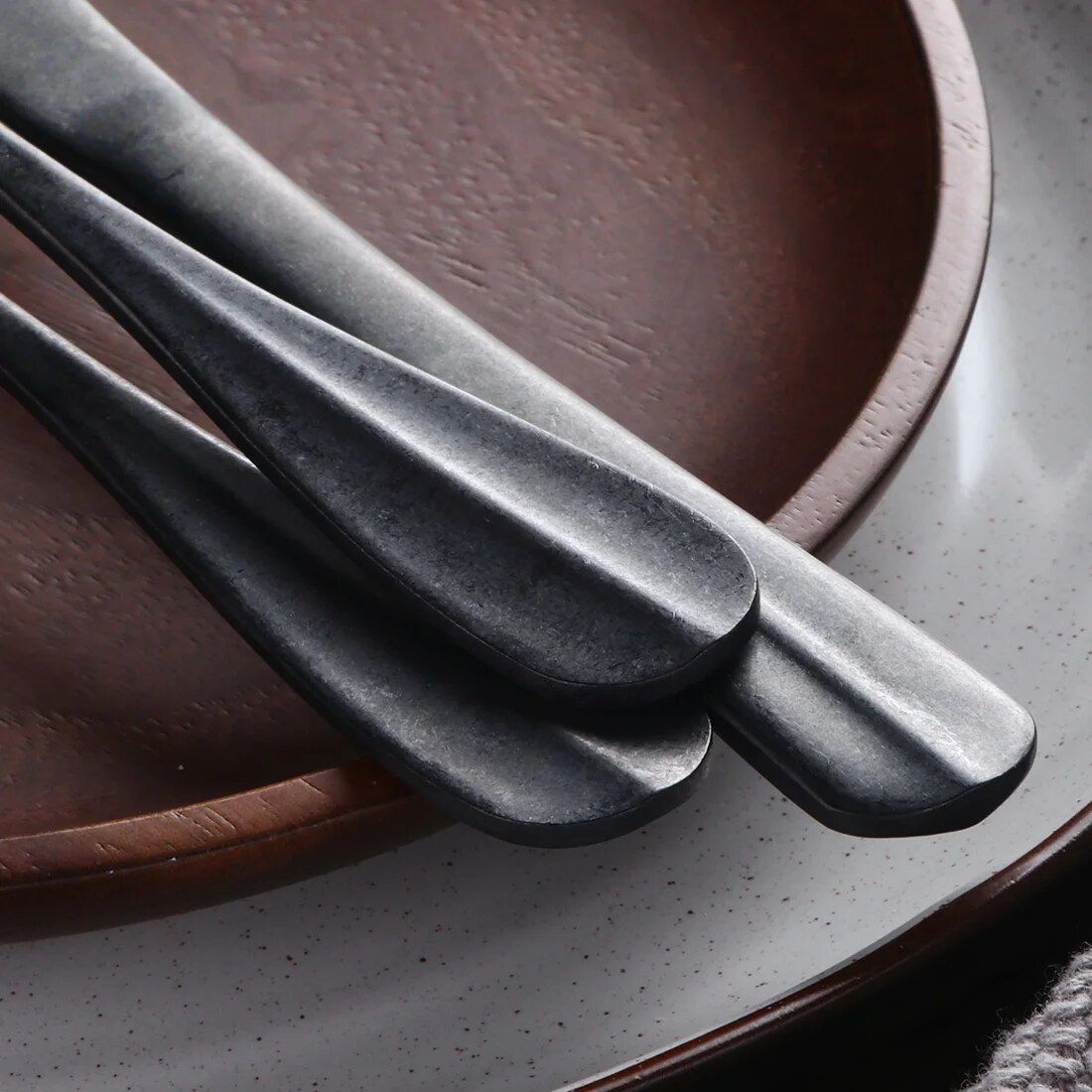 Luxury Matte Black Stainless Steel Cutlery Set