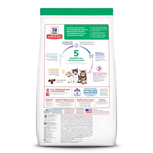 Hill's Pet Nutrition Science Diet Kitten Ocean Fish & Brown Rice Recipe Dry Cat Food, 3.5 lb. Bag