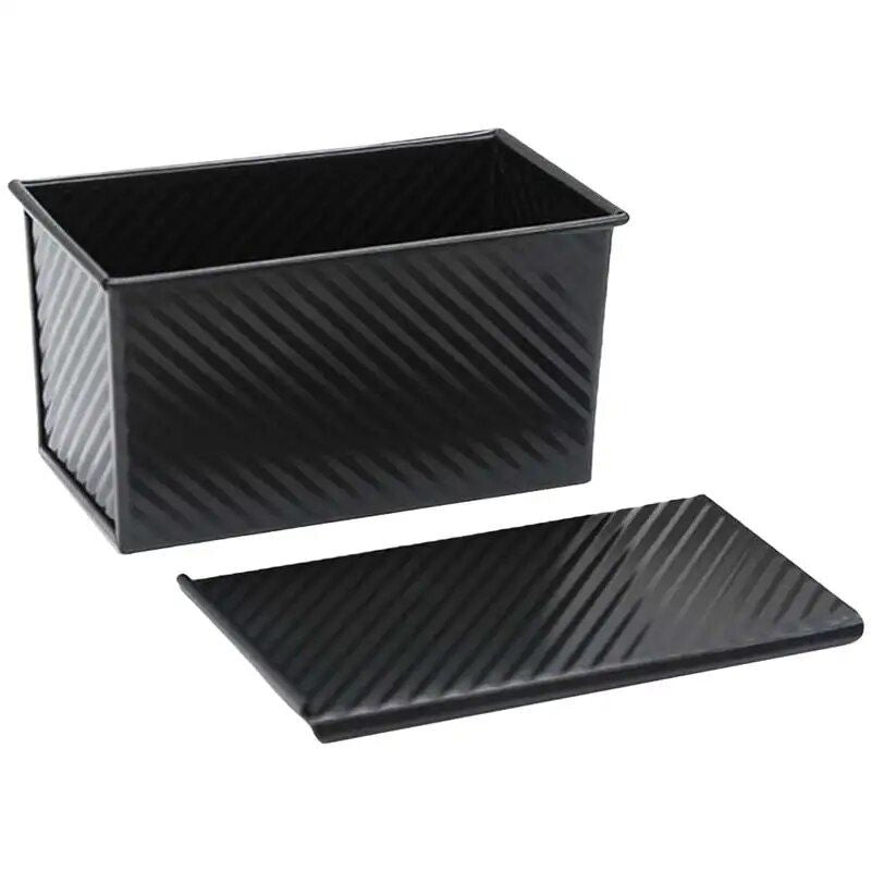 Versatile Non-Stick Carbon Steel Bread Loaf Baking Pan with Lid