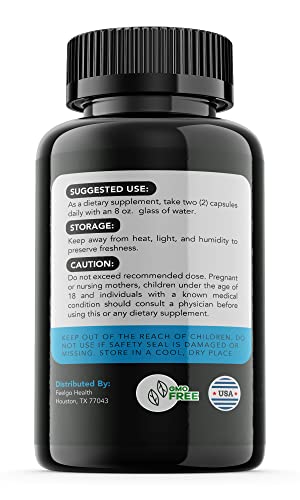 feelgo Performer 8 Pills - Performer8 Max Capsules for Men, Performens Eight Male 60 Pill per Bottle, Performance 8 Capsules, mg, (60 Capsules for 1 Month Supply).