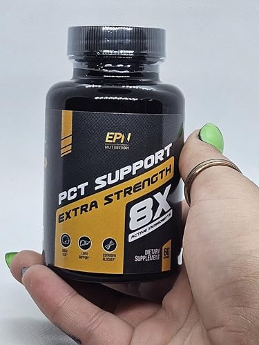 PCT Support Extra Strength 8X | #1 Rated Post Cycle Supplement for Men | Increase Levels, Block Estrogen, Liver Support | 8 Powerful Ingredients w/Fenugreek, Milk Thistle + More - 60 Pills