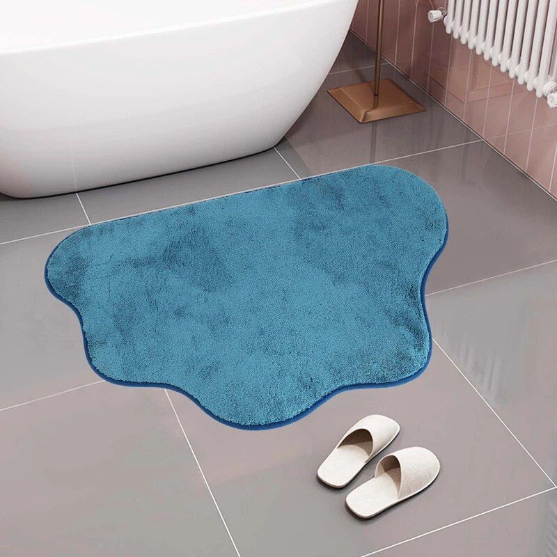 Luxurious Water-Absorbent Bathroom Mat: Non-Slip, Machine Washable Floor Rug