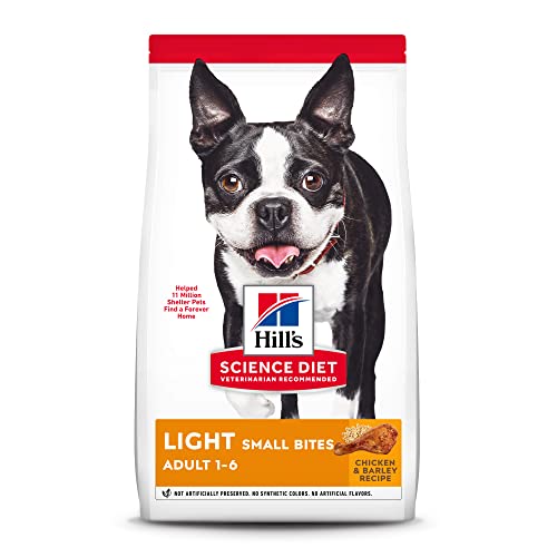 Hill's Science Diet Dry Dog Food, Adult, Light, Small Bites, Chicken Meal & Barley Recipe for Weight Management, 15 lb. Bag