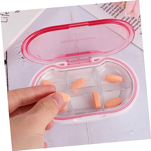 1PC Box Dispenser Container Plastic case Reminder Medicine sorter Vitamin containers Vitamin Supplement Holder bin Organizer Cases Organizers Pill case Travel Sorting Machine