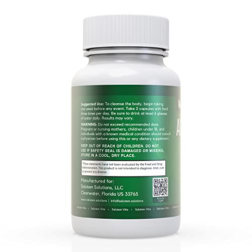 Salutem Vita™ Advanced Formula Detox - Detoxify and Renew: Your Ultimate Dietary Supplement for Total Body Cleansing -Supplement for Toxin Removal - 1 Pack - 42 Caps