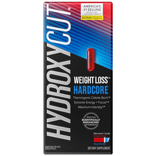 Weight Loss Pills For Women & Men | Hydroxycut Hardcore | Weight Loss Supplement Pills | Energy Pills To Lose Weight | Metabolism Booster For Weight Loss | Weightloss & Energy Supplements | 60 Pills