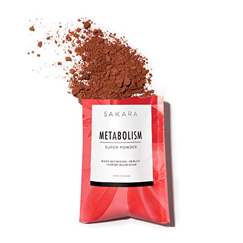 SAKARA Metabolism Powder (10 Servings) | Reduces Bloating, Helps Sugar Craving, Boosts Energy w/Clean Ingredients | Rich Dark Chocolate Flavor from Organic Raw Cacao | GF, DF & No Added Sugar