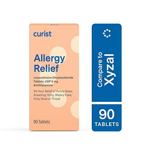 Curist - Generic Xyzal Levocetirizine 5 mg - (90 Tablets) - Allergy Pills, 24 Hour Allergy Relief - Allergy Medicine