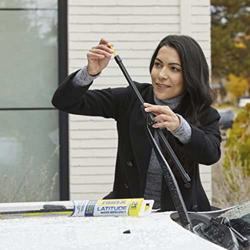 Rain-X 5079281-2 Latitude 2-In-1 Water Repellent Wiper Blades, 26 Inch Windshield Wipers (Pack Of 1), Automotive Replacement Windshield Wiper Blades With Patented Rain-X Water Repellency Formula