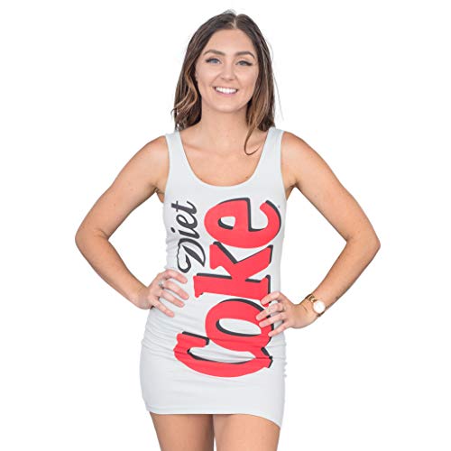 Coca-Cola Diet Coke Juniors Women's Tank Dress Gray