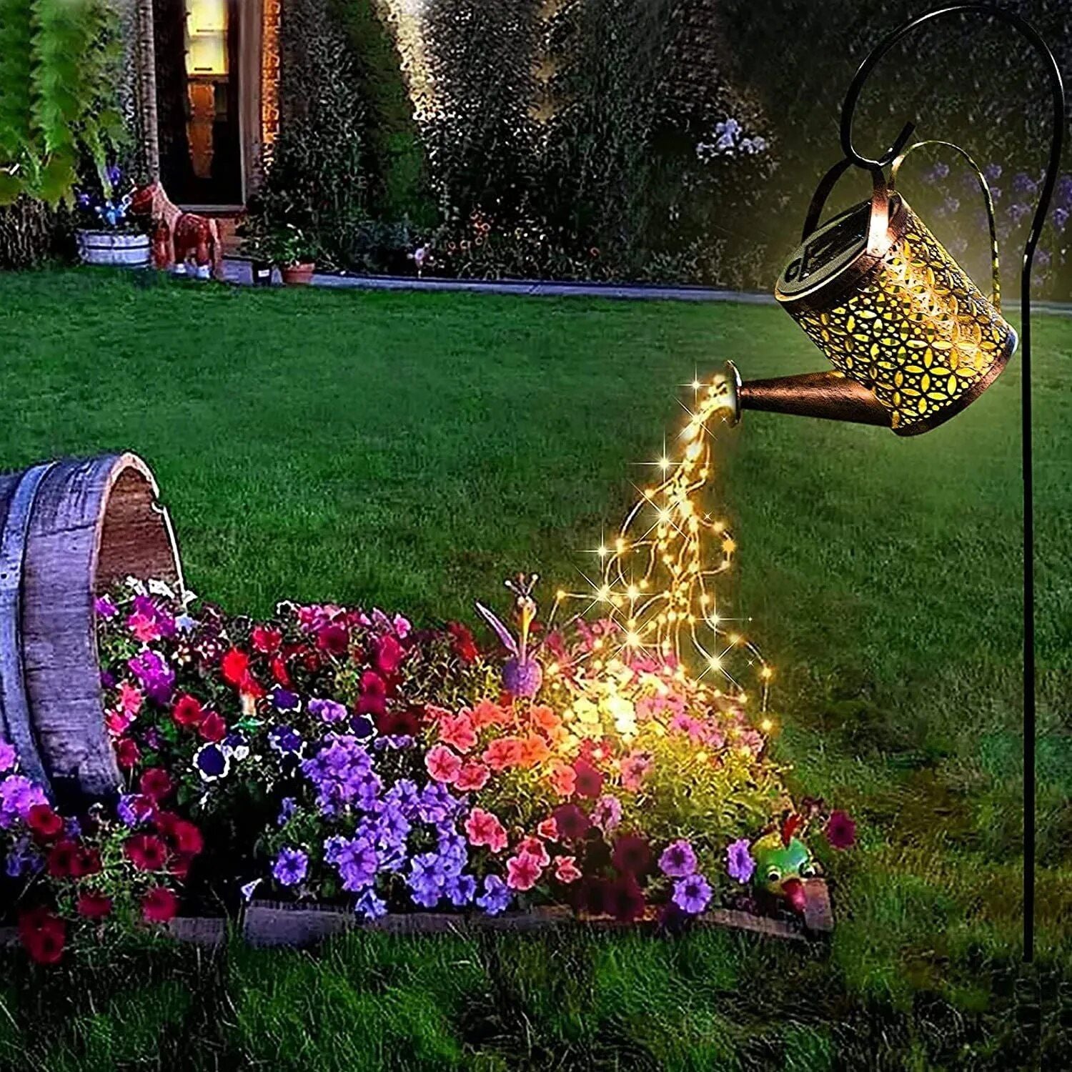 Solar LED Enchanted Watering Can Light