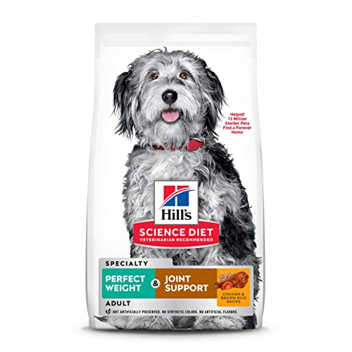 Hill's Science Diet Adult Perfect Weight & Joint Support Chicken Recipe Dry Dog Food, 3.5 lb. Bag