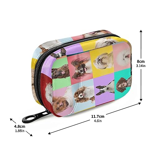 Doggies Travel Pill Organizer Case Daily Medicine Organizer Travel Pill Box Pill Container for Vitamin Fish Oil Pills Supplements