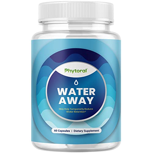 Diuretic Water Pills for Water Retention - Water Away Diuretic Pills for Bloating Relief for Women and Men - Green Tea Leaf Extract Cranberry Fruit Powder and Dandelion 4:1 Extract for Water Retention