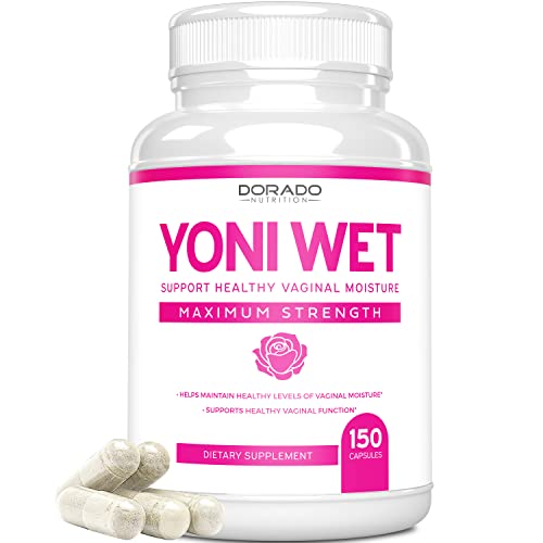 Yoni Wet Vaginal Health Support Supplement (150 Capsules) Support Feminine Moisture & Vaginal Health - Sea Buckthorn, Vitamin A, Vitamin E, Fenugreek, Chaste Berry - Made in USA - Vegan & Non GMO