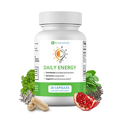 Vitamin B Complex Energy Supplements - Daily TMG Supplements with B Complex Multivitamin for Energy - Memory Booster and Mood Support Herbal Vitamins - B Complex Vitamins for Women (1 Month Supply)