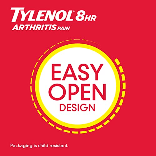 Tylenol 8HR Arthritis Pain Relief Caplets, 650 mg Acetaminophen Pain Relief Pills for Minor Arthritis Pain & Joint Pain, Fever Reducer, Oral Pain Reliever for Joint Pain; 100 ct.; Pack of 1