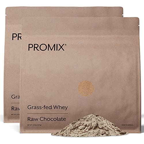 ProMix Nutrition Whey Protein Powder, Raw Chocolate - 5lb Bulk - Grass-Fed & 100% All Natural - Gluten-Free & Keto-Friendly