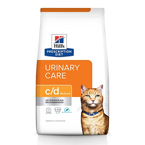 Hill's Prescription Diet c/d Multicare Urinary Care with Ocean Fish Dry Cat Food, Veterinary Diet, 4 lb. Bag