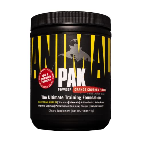 Animal Pak - Vitamin Powder with Zinc, Magnesium, Amino Acids and More - Digestive Health, Immune Booster and Focus Support - Multivitamin for Men and Women - Spectra and 85+ Nutrients - 60 Scoops