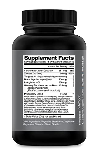 Livalis Perform- Enlargement Pills for Men- Increase Male Size 3+ in 90 Days- Mens Booster to Stop Male Performance Failure- Male Enrichment and Vitality Supplement- 60 Tablets