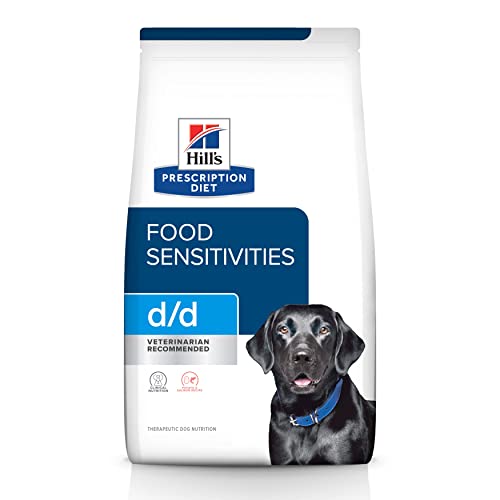 Hill's Prescription Diet d/d Skin/Food Sensitivities Potato & Salmon Formula Dry Dog Food, Veterinary Diet, 17.6 lb. Bag